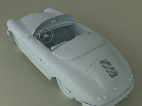 3d porsche 356a speedster 1957 - Porsche 356A speedster 1957 by desmonster